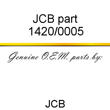JCB part 1420/0005