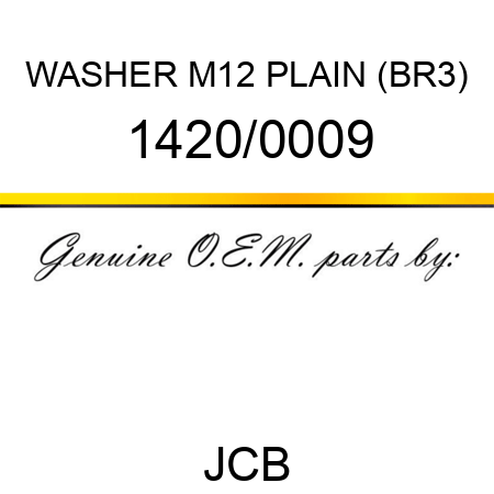 WASHER M12 PLAIN (BR3) 1420/0009