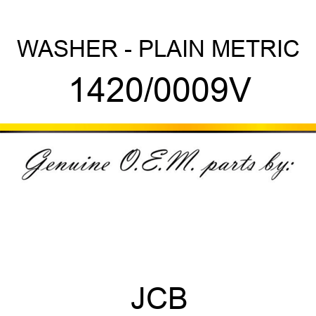 WASHER - PLAIN METRIC 1420/0009V