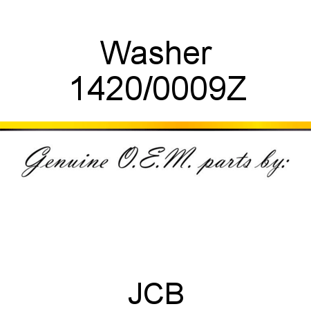 Washer 1420/0009Z