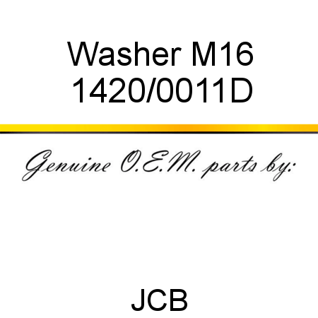 Washer, M16 1420/0011D