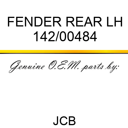 FENDER REAR LH 142/00484