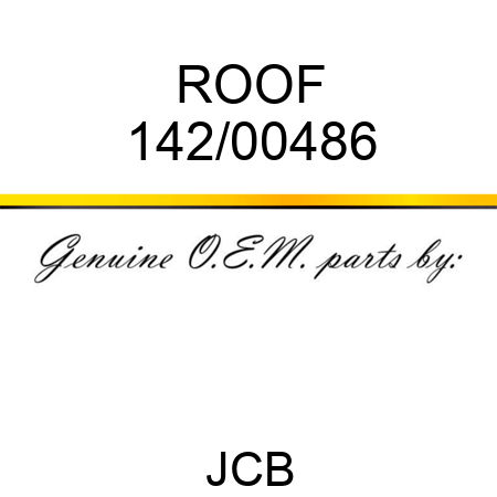 ROOF 142/00486