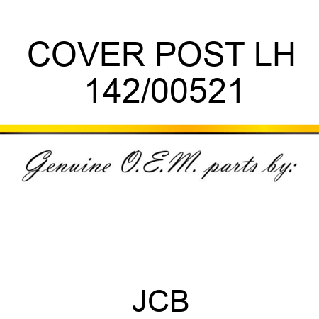COVER POST LH 142/00521