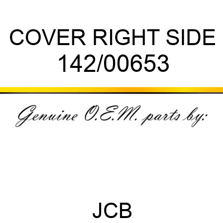 COVER RIGHT SIDE 142/00653