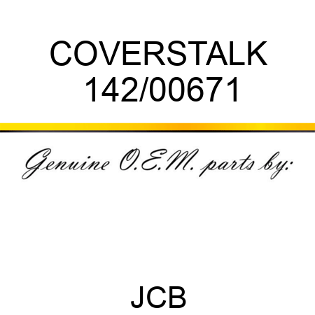 COVER,STALK 142/00671