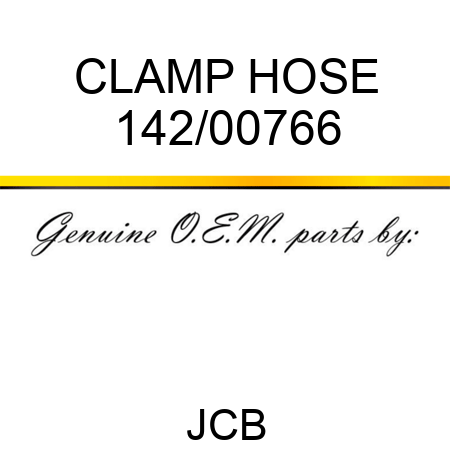 CLAMP HOSE 142/00766
