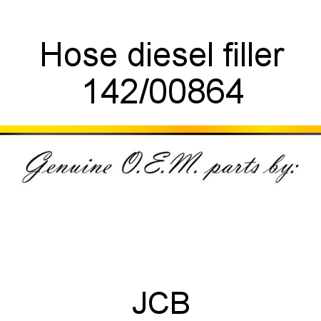 Hose, diesel filler 142/00864
