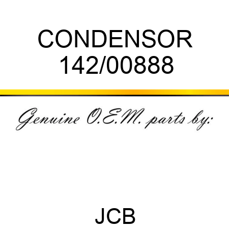 CONDENSOR 142/00888