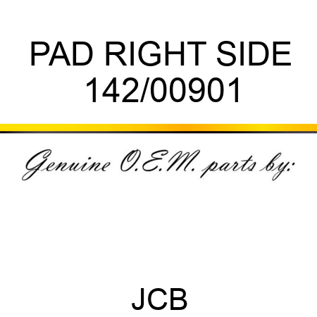 PAD RIGHT SIDE 142/00901