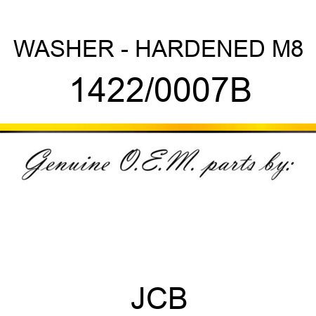 WASHER - HARDENED M8 1422/0007B