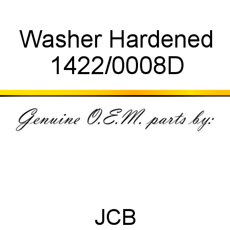 Washer, Hardened 1422/0008D