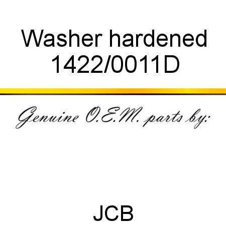 Washer, hardened 1422/0011D