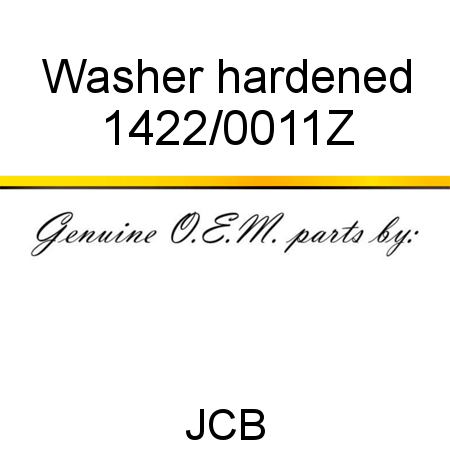 Washer, hardened 1422/0011Z