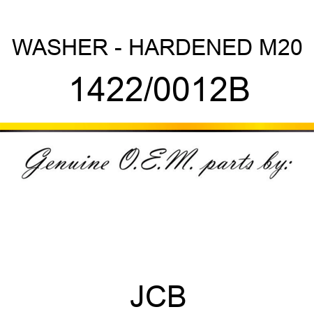 WASHER - HARDENED M20 1422/0012B