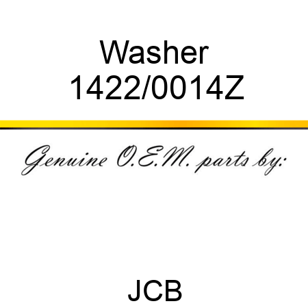 Washer 1422/0014Z