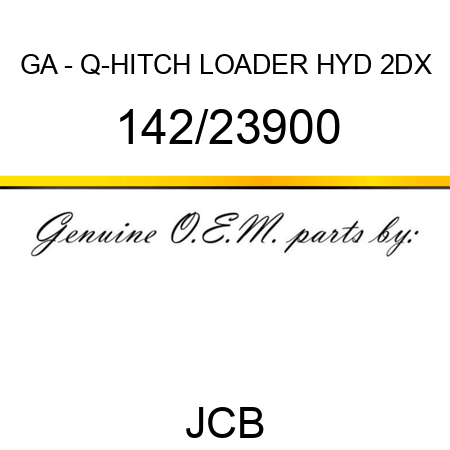 GA - Q-HITCH LOADER HYD 2DX 142/23900