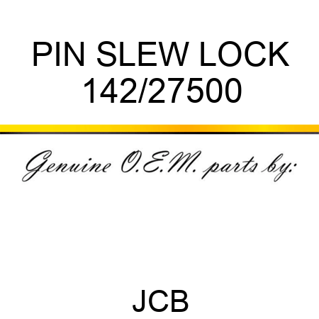 PIN SLEW LOCK 142/27500
