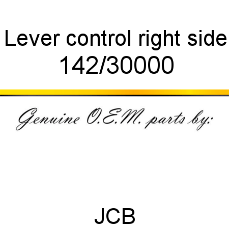 Lever, control, right side 142/30000