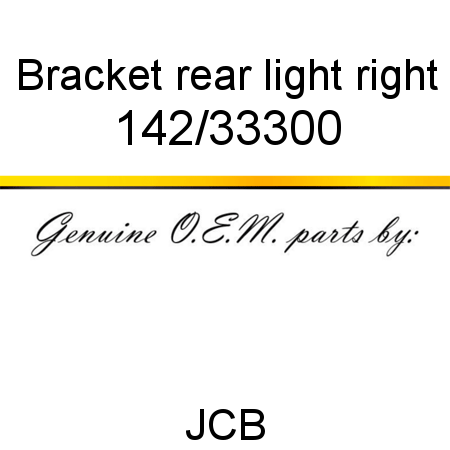 Bracket, rear light, right 142/33300