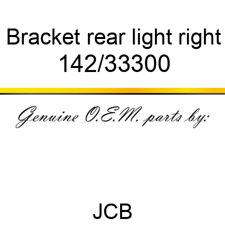 Bracket, rear light, right 142/33300