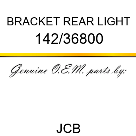 BRACKET REAR LIGHT 142/36800