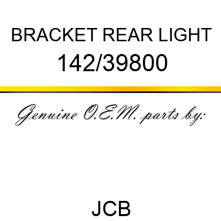 BRACKET REAR LIGHT 142/39800