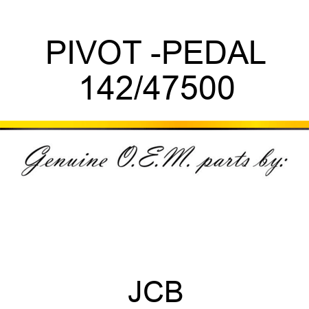 PIVOT -PEDAL 142/47500