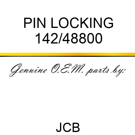 PIN LOCKING 142/48800