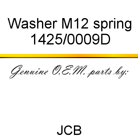 Washer, M12 spring 1425/0009D