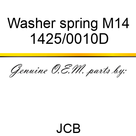 Washer spring M14 1425/0010D
