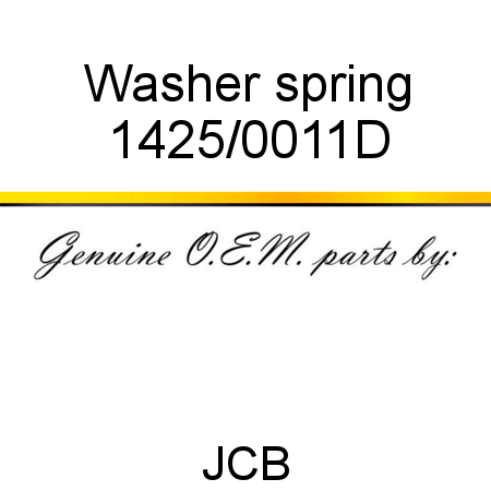 Washer, spring 1425/0011D