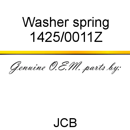 Washer, spring 1425/0011Z