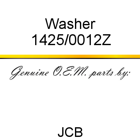 Washer 1425/0012Z