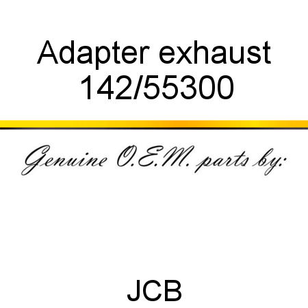 Adapter, exhaust 142/55300