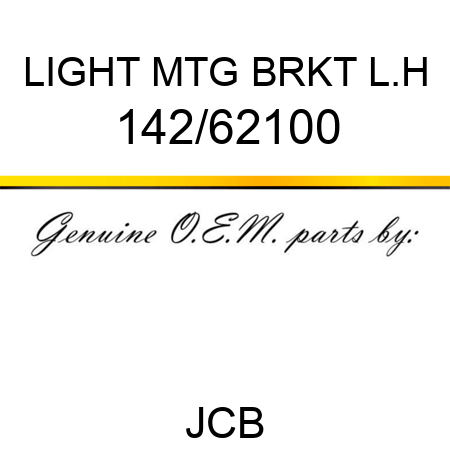 LIGHT MTG BRKT L.H 142/62100