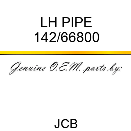 LH PIPE 142/66800