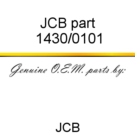 JCB part 1430/0101