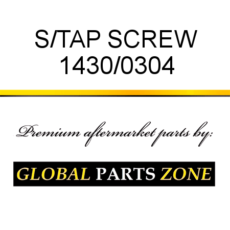 S/TAP SCREW 1430/0304
