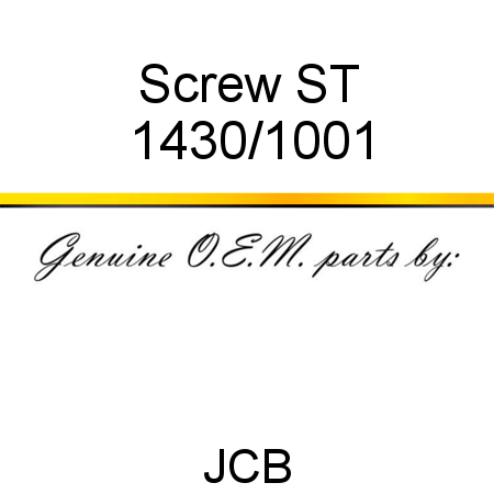 Screw, ST 1430/1001