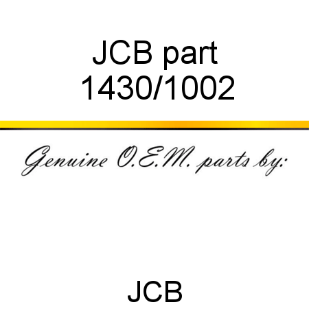 JCB part 1430/1002