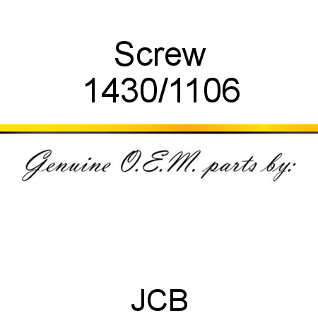 Screw 1430/1106