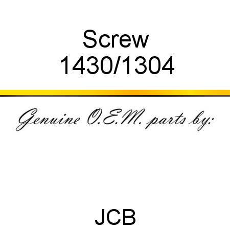 Screw 1430/1304