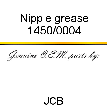 Nipple, grease 1450/0004
