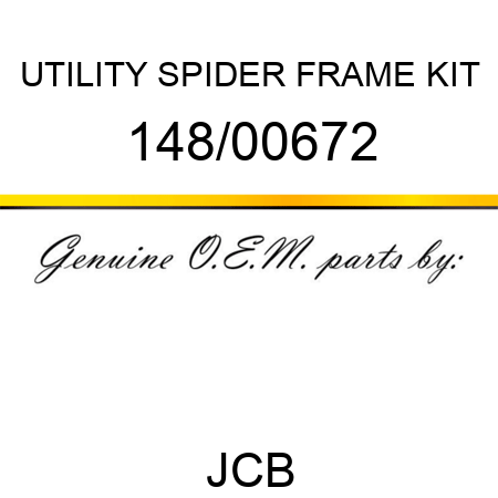 UTILITY SPIDER FRAME KIT 148/00672