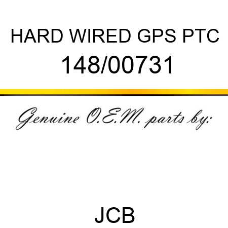 HARD WIRED GPS PTC 148/00731