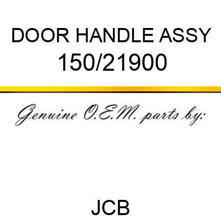 DOOR HANDLE ASSY 150/21900