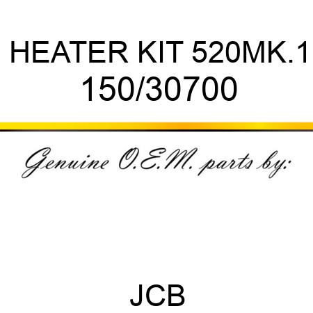 HEATER KIT 520MK.1 150/30700