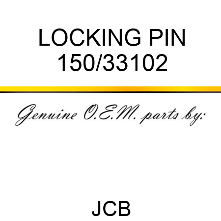 LOCKING PIN 150/33102