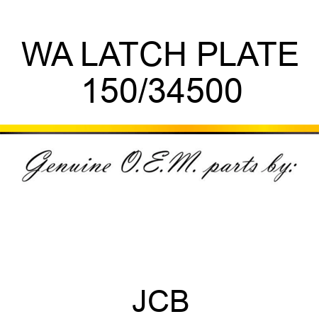 WA LATCH PLATE 150/34500